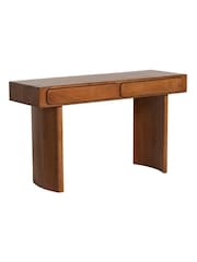 Barker and Stonehouse Brown Zerina Acacia Wood 2 Drawer Console Table - Image 2 of 6