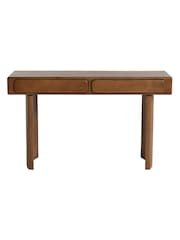 Barker and Stonehouse Brown Zerina Acacia Wood 2 Drawer Console Table - Image 3 of 6