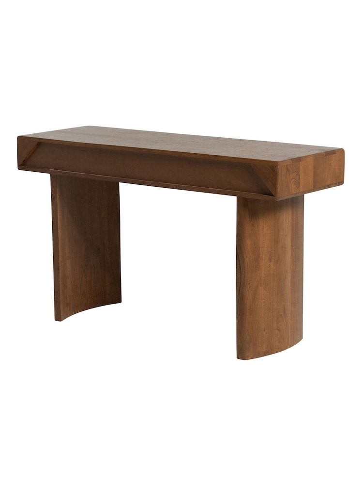 Barker and Stonehouse Brown Zerina Acacia Wood 2 Drawer Console Table - Image 6 of 6 Barker and Stonehouse Brown Zerina Acacia Wood 2 Drawer Console Table - Image 6 of 6