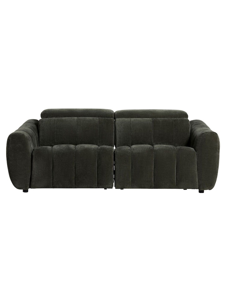 Barker and Stonehouse Green Montgomery Fabric 2.5 Power Seater and Headrest - Image 2 of 7 Barker and Stonehouse Green Montgomery Fabric 2.5 Power Seater and Headrest - Image 2 of 7