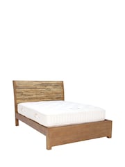 Barker and Stonehouse Brown Charlie Reclaimed Wood Low End Bed Frame - Image 2 of 6