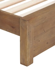 Barker and Stonehouse Brown Charlie Reclaimed Wood Low End Bed Frame - Image 6 of 6