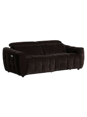 Barker and Stonehouse Natural Montgomery Fabric 2.5 Power Seater and Headrest - Image 3 of 6