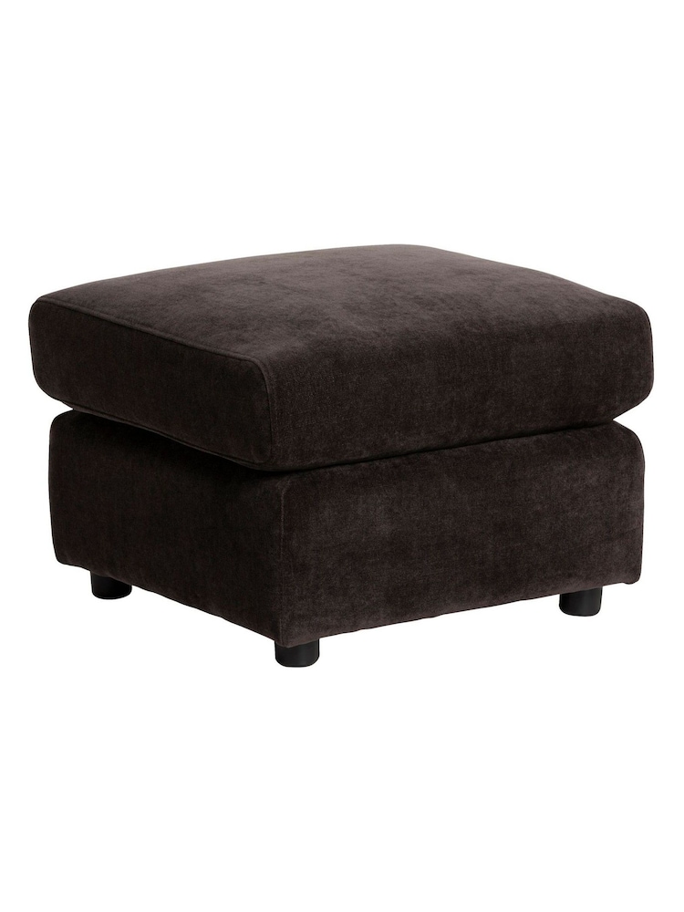 Barker and Stonehouse Natural Montgomery Fabric Footstool - Image 2 of 6