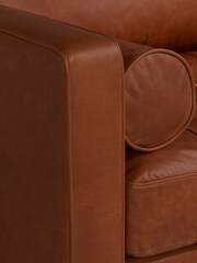 Barker and Stonehouse Tan Brown Hemingway Leather 3 Seater Sofa - Image 3 of 5
