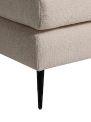 Barker and Stonehouse Natural Sienna Boucle Fabric Left Hand Chaise Sofa - Image 4 of 5