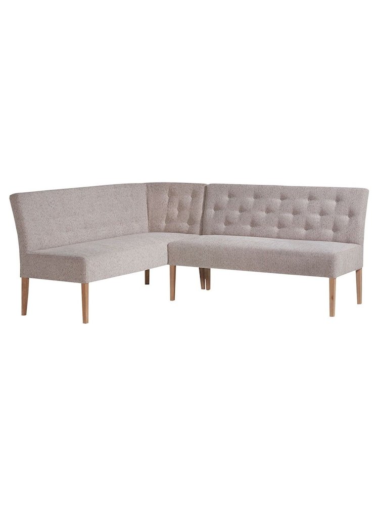 Barker and Stonehouse Grey Medina Upholstered Dining Left Hand Corner Bench - Image 2 of 6 Barker and Stonehouse Grey Medina Upholstered Dining Left Hand Corner Bench - Image 2 of 6