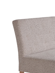 Barker and Stonehouse Grey Medina Upholstered Dining Left Hand Corner Bench - Image 6 of 6