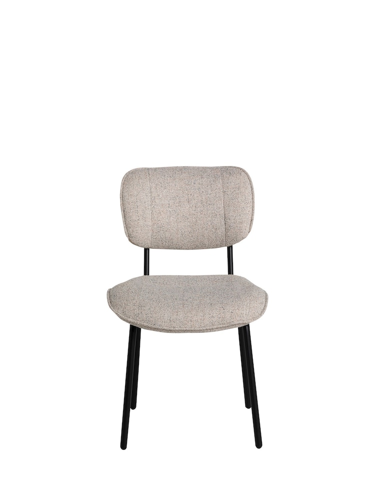 Barker and Stonehouse Natural Lindy Fabric Dining Chair - Image 2 of 6