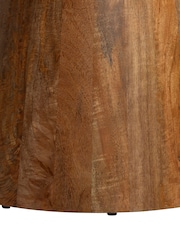 Barker and Stonehouse Grey Burlington Mango Wood Circular Dining Table - Image 4 of 6