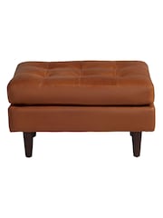Barker and Stonehouse Tan Brown Hemingway Leather Footstool - Image 2 of 6