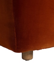 Barker and Stonehouse Orange Lavinia Tufted Velvet Sofa - Image 4 of 6