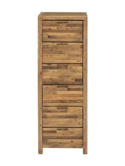 Barker and Stonehouse Brown Charlie Reclaimed Wood Tall Chest - Image 3 of 6