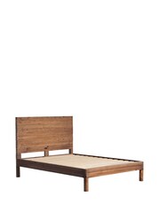 Barker and Stonehouse Brown Tamia Rustic Oak Reclaimed Wood Bed Frame - Image 2 of 6