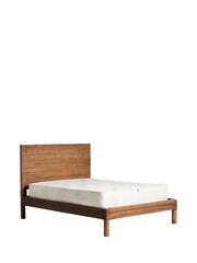 Barker and Stonehouse Brown Tamia Rustic Oak Reclaimed Wood Bed Frame - Image 4 of 6