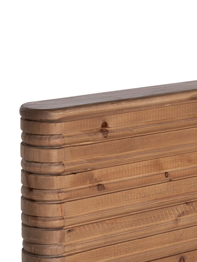 Barker and Stonehouse Brown Tamia Rustic Oak Reclaimed Wood Bed Frame - Image 6 of 6