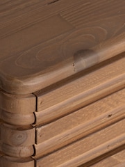 Barker and Stonehouse Brown Tamia Rustic Oak Reclaimed 9 Drawer Wood Chest - Image 6 of 6