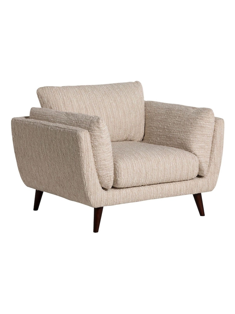 Barker and Stonehouse Cream Malmo Textured Fabric Chair - Image 1 of 6