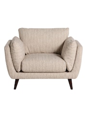 Barker and Stonehouse Cream Malmo Textured Fabric Chair - Image 3 of 6