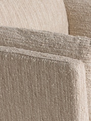 Barker and Stonehouse Cream Malmo Textured Fabric Chair - Image 5 of 6
