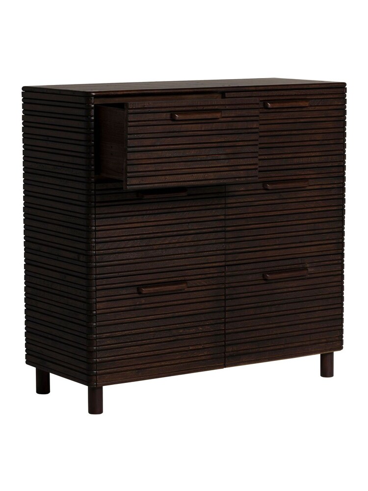Barker and Stonehouse Brown Tova Rustic 6 Drawer Chest - Image 6 of 6