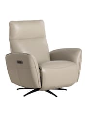 Barker and Stonehouse Natural Rix Leather Massage Power Armchair - Image 1 of 6