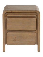 Barker and Stonehouse Brown Tosca Reclaimed Wood 2 Drawer Bedside Cabinet - Image 3 of 6