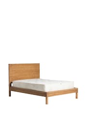 Barker and Stonehouse Brown Tamia Rustic Oak Reclaimed Wood Bed Frame - Image 2 of 6