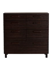Barker and Stonehouse Brown Tova Rustic 7 Drawer Chest - Image 2 of 6