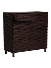 Barker and Stonehouse Brown Tova Rustic 7 Drawer Chest - Image 3 of 6