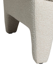 Barker and Stonehouse White Foley Fabric Armchair - Image 4 of 6