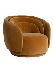 Barker and Stonehouse Brown Angelo Fabric Armchair - Image 1 of 6