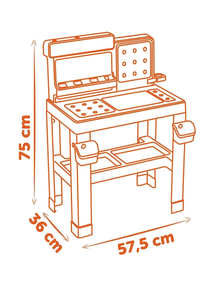 Smoby Black and Decker Bricolo Pro Workbench - Image 6 of 6 Smoby Black and Decker Bricolo Pro Workbench - Image 6 of 6