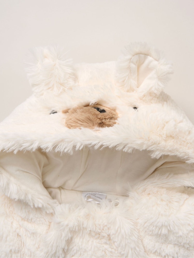 Rock-A-Bye Baby Boutique White Bear Pramsuit - Image 3 of 3