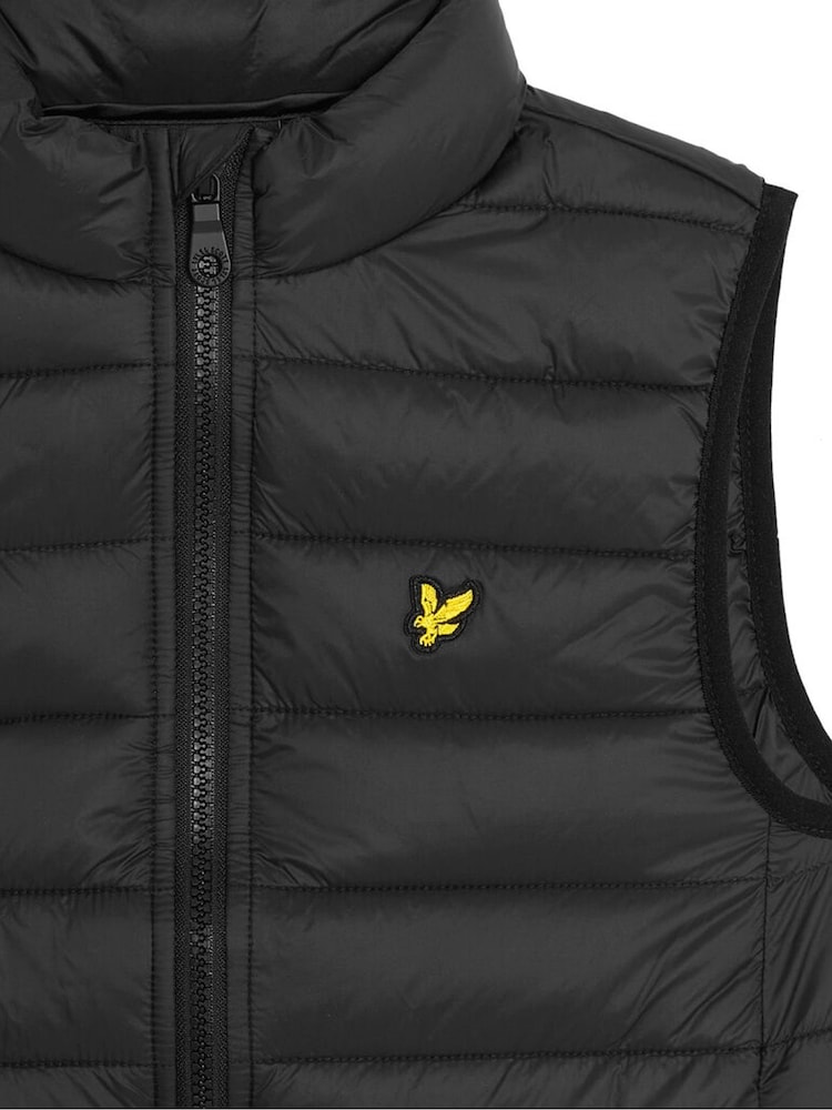 Lyle & Scott Black Light Weight Padded Gilet - Image 7 of 7 Lyle & Scott Black Light Weight Padded Gilet - Image 7 of 7