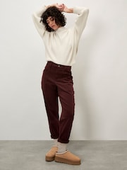 Apricot Red Kate Patch Pocket Utility Taper Jeans - Image 1 of 4