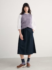 Seasalt Cornwall Purple Sand Thistle Vest - Image 2 of 5