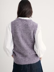 Seasalt Cornwall Purple Sand Thistle Vest - Image 3 of 5