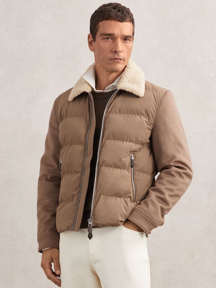 Reiss Light Brown Maximus Jacket - Image 1 of 6 Reiss Light Brown Maximus Jacket - Image 1 of 6