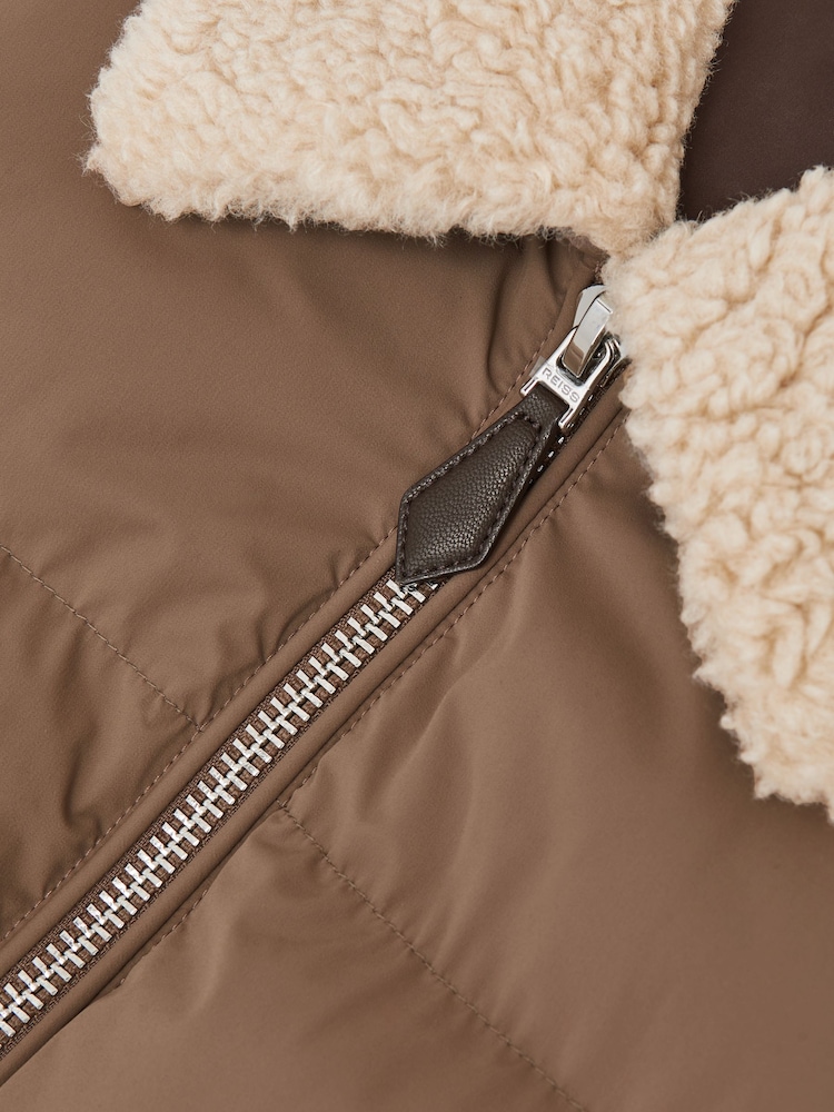 Reiss Light Brown Maximus Jacket - Image 6 of 6 Reiss Light Brown Maximus Jacket - Image 6 of 6