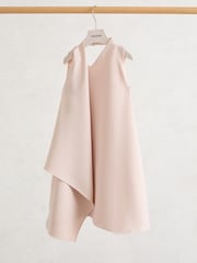 Reiss Pink Zoe Draped Sleeveless Shift Dress - Image 2 of 4