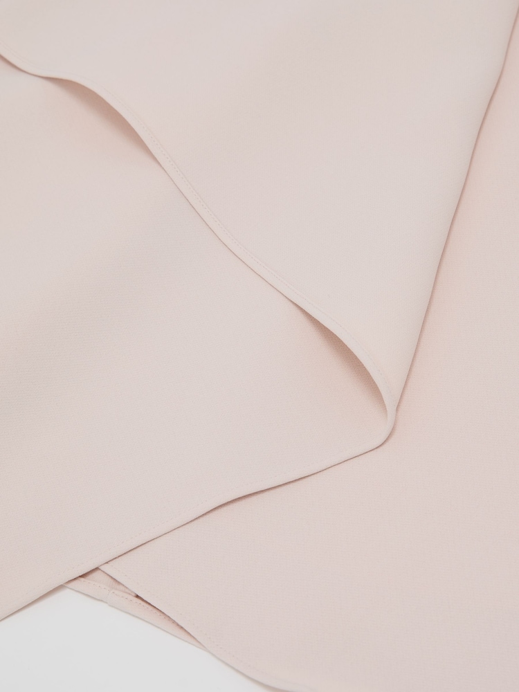 Reiss Pink Zoe Draped Sleeveless Shift Dress - Image 4 of 4