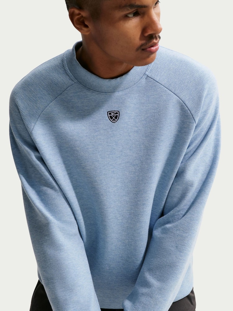 Nike Navy Blue Par 5 Therma-FIT Golf Crew Sweatshirt - Image 5 of 5