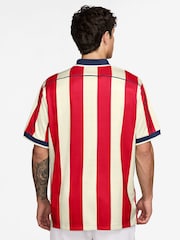 Nike Red Fairway Fresh Stripe Golf Loose Fit Polo Shirt - Image 2 of 3