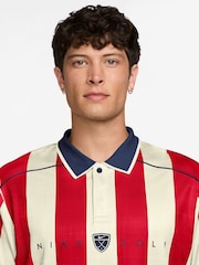 Nike Red Fairway Fresh Stripe Golf Loose Fit Polo Shirt - Image 3 of 3