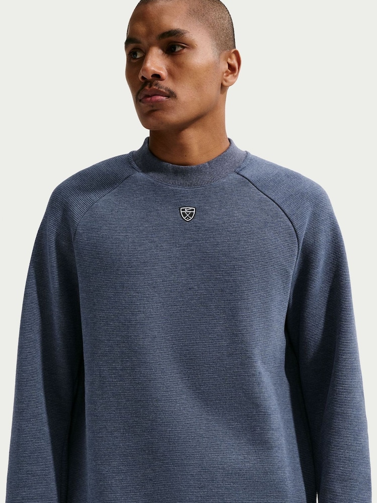 Nike Blue Par 5 Therma-FIT Golf Crew Sweatshirt - Image 1 of 5