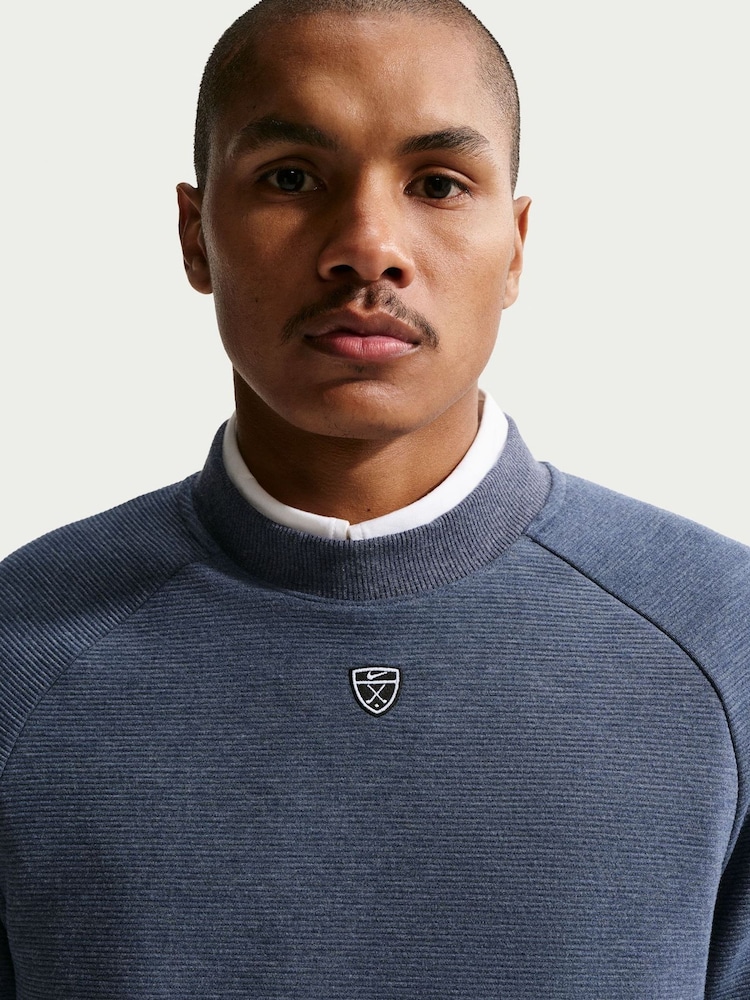 Nike Blue Par 5 Therma-FIT Golf Crew Sweatshirt - Image 5 of 5