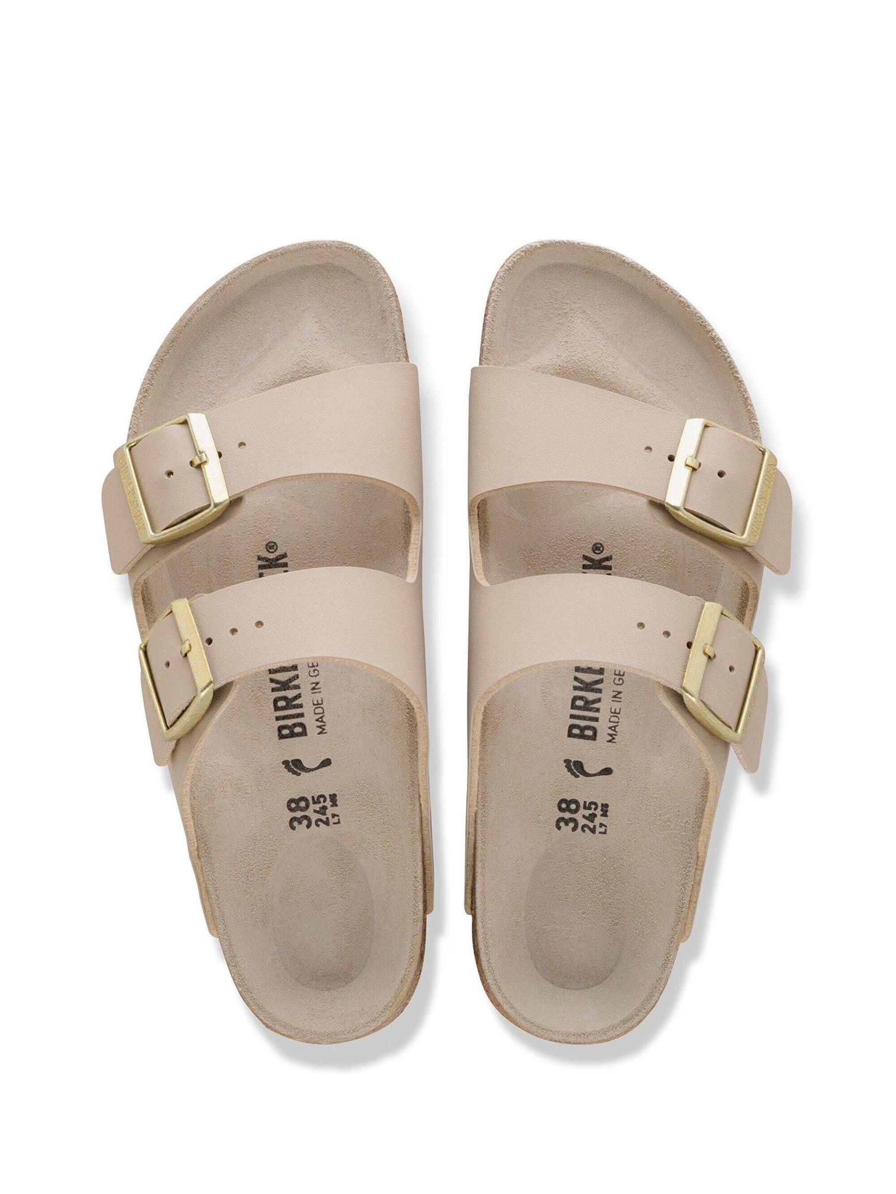 Buy Birkenstock Sandcastle Cream Arizona Birko Flor Double Strap