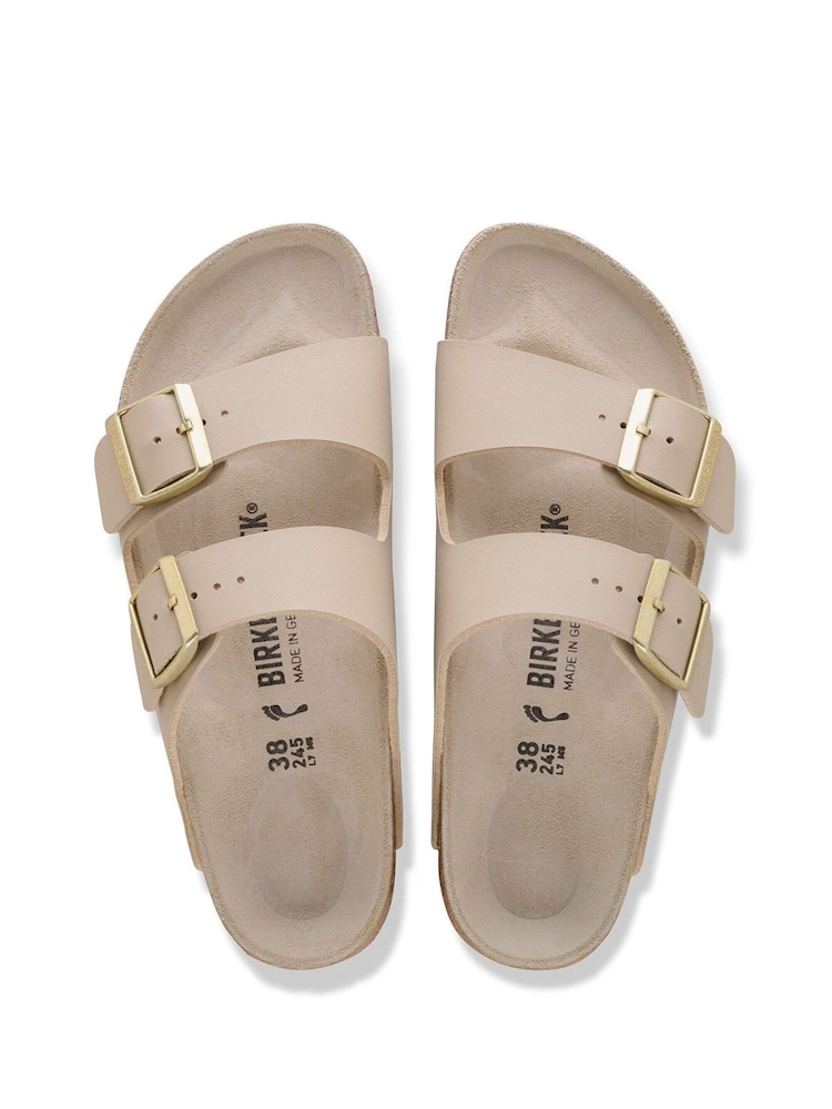 Birkenstock men’s Cream Double Strap Slide Sandals Birkenstock Men main image 4
