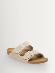 Birkenstock Grey Arizona Suede Sandals - Image 2 of 3
